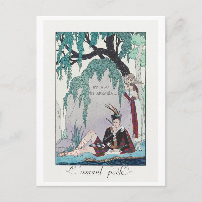 George Barbier, Art Deco Postcard (Front)