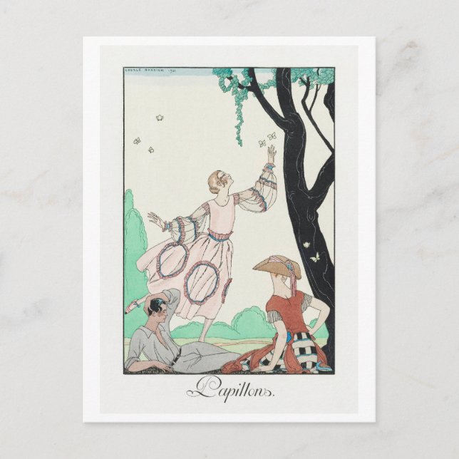 George Barbier, Art Deco Postcard (Front)