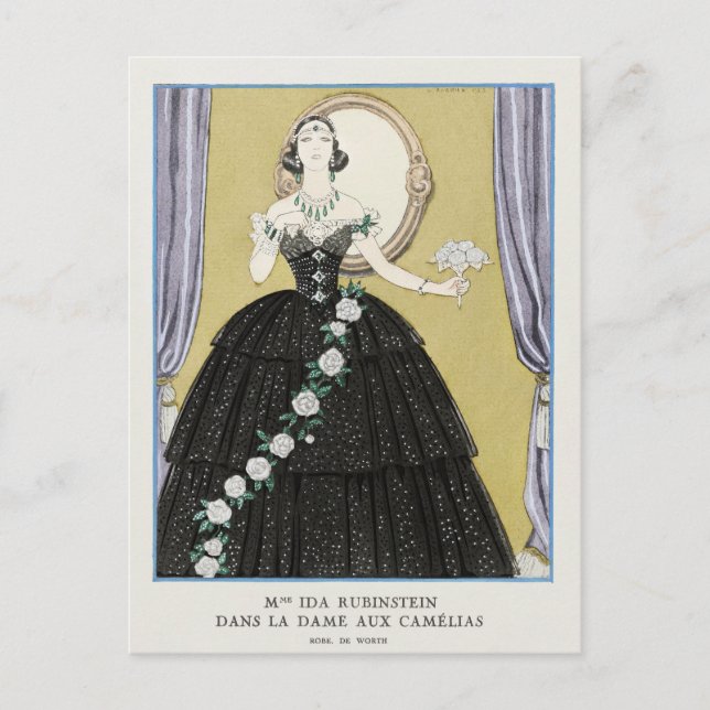 George Barbier, Art Deco Postcard (Front)