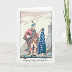 George Barbier, Art Deco Thank You Card