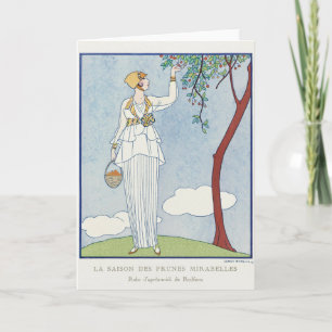 George Barbier, Art Deco Thank You Card