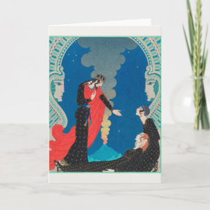 George Barbier, Art Deco Thank You Card