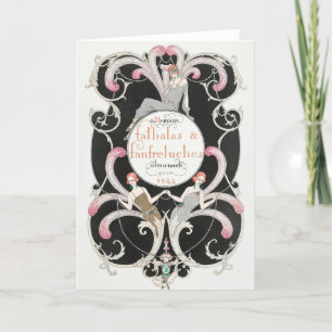 George Barbier, Art Deco Thank You Card