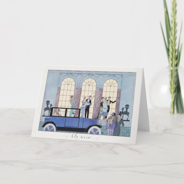 George Barbier, Art Deco Thank You Card (Front)