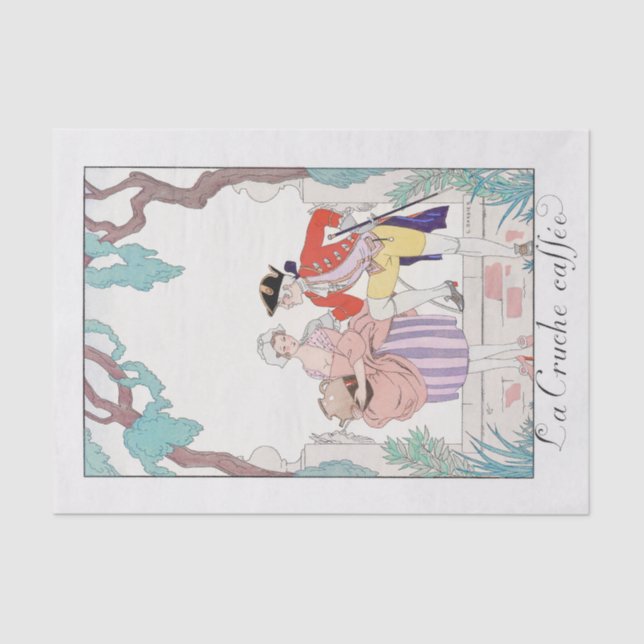 George Barbier, Art Deco Tissue Paper (Front)