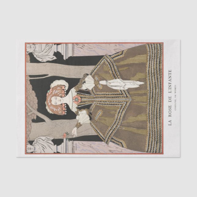 George Barbier, Art Deco Tissue Paper (Front)