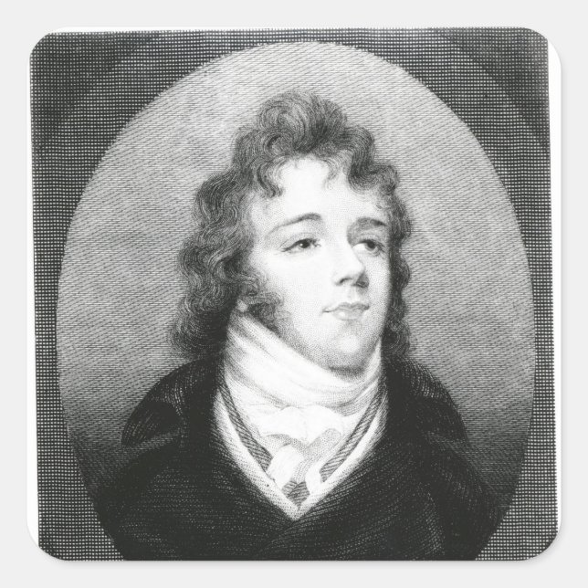 George 'Beau' Brummel Square Sticker (Front)