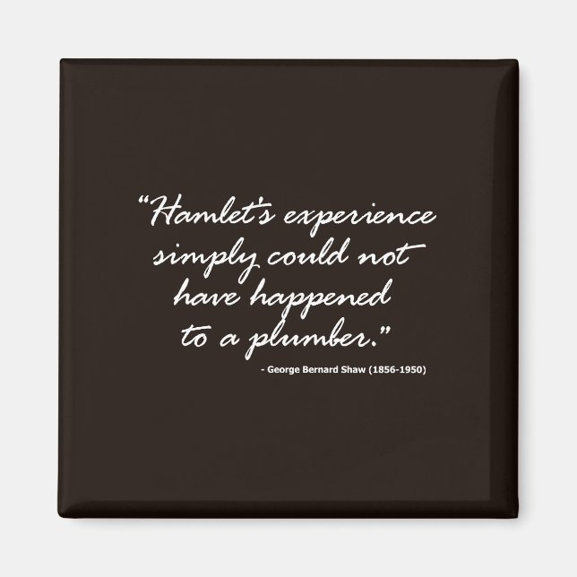 George Bernard Shaw on Hamlet Magnet (Front)