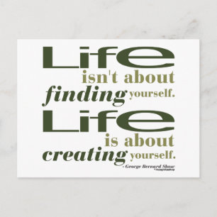 George Bernard Shaw Quote Postcard