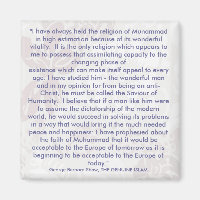 George Bernard Shaw Quotes Fridge Magnet