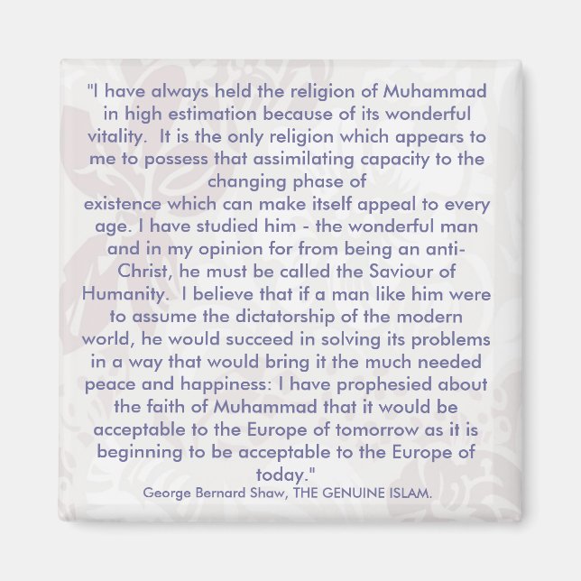 George Bernard Shaw Quotes Fridge Magnet (Front)