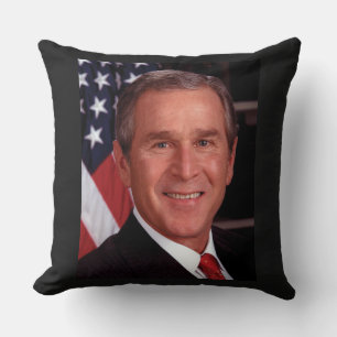 George Bush 43rd US American President Photo Cushion