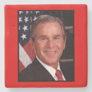 George Bush 43rd US American President Photo Stone Coaster