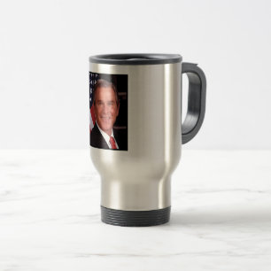 George Bush 43rd US American President Photo Travel Mug