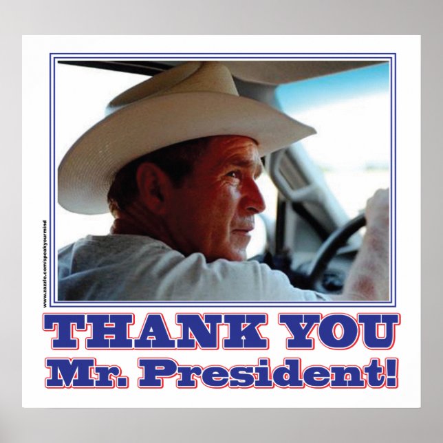George Bush/Thank you! Poster (Front)