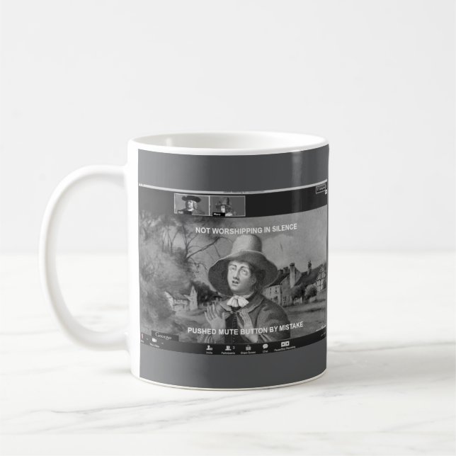 George Fox Zooming  Coffee Mug (Left)