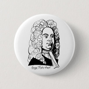George Frideric Handel 6 Cm Round Badge