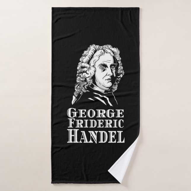 George Frideric Handel Portrait Bath Towel (Bath Towel)