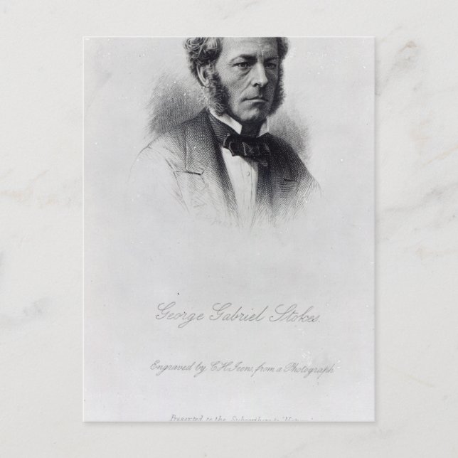 George Gabriel Stokes Postcard (Front)