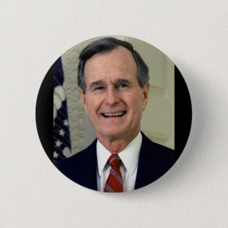 George H. W. Bush 41 6 Cm Round Badge