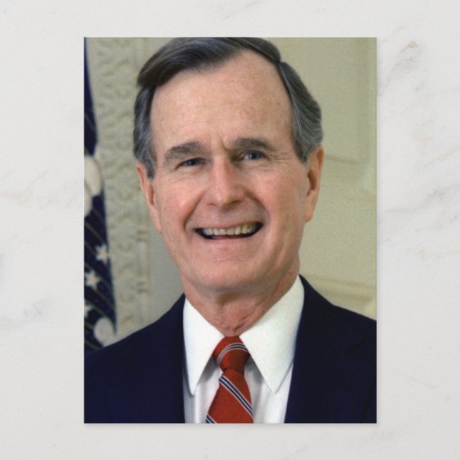 George H. W. Bush 41 Postcard (Front)
