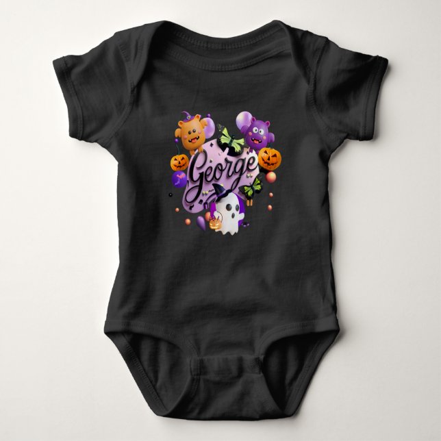 "George" Halloween cute baby T-shirt Baby Bodysuit (Front)
