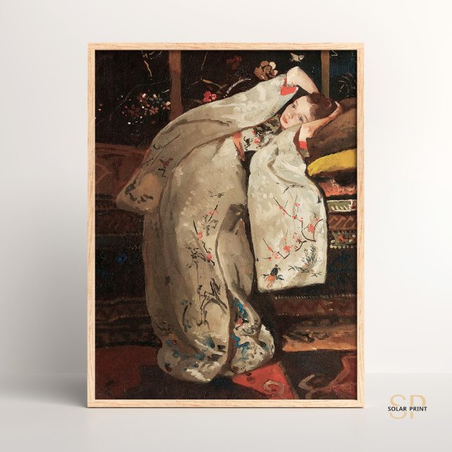 George Hendrik Breitner Girl in a White Kimono Art Poster (Creator Uploaded)