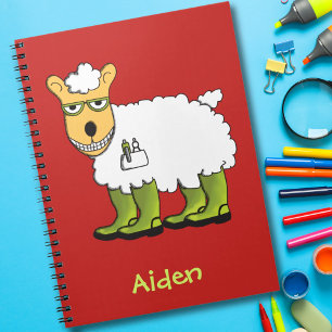George - he's a little sheepish notebook