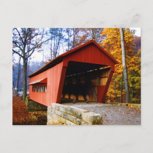 George Hutchins Covered Bridge Postcard (Front)