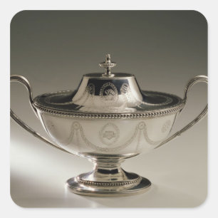 George III sauce tureen and cover Square Sticker