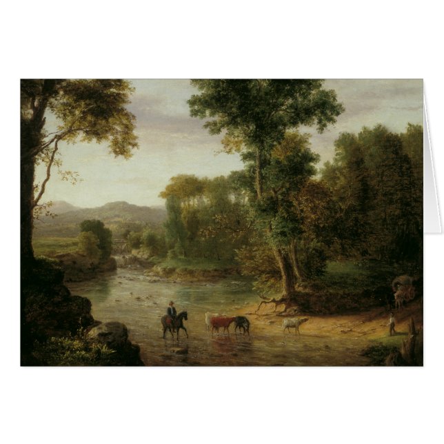 George Inness - Crossing the Ford (Front Horizontal)