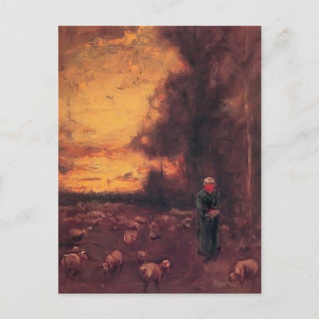 George Inness: End of Day Postcard (Front)