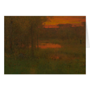 George Inness - Landscape, Sunset