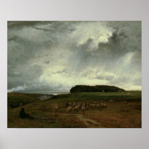 George Inness - The Storm Poster