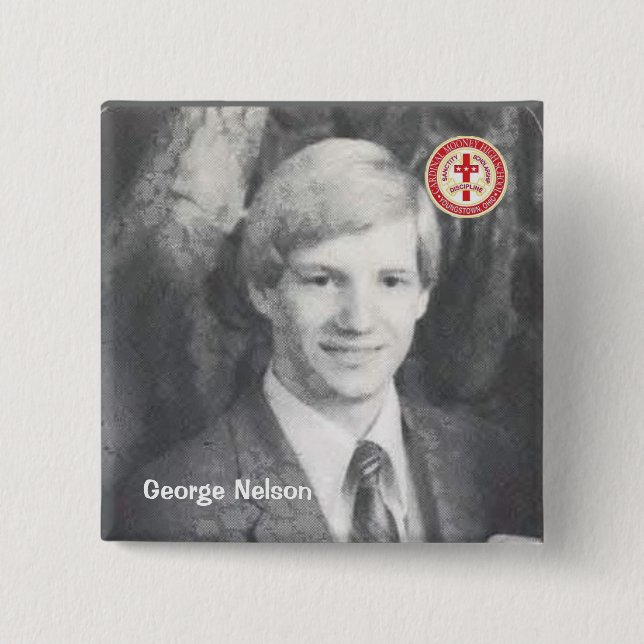 George Nelson 15 Cm Square Badge (Front)
