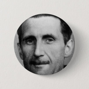george orwell 6 cm round badge
