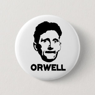 George Orwell 6 Cm Round Badge