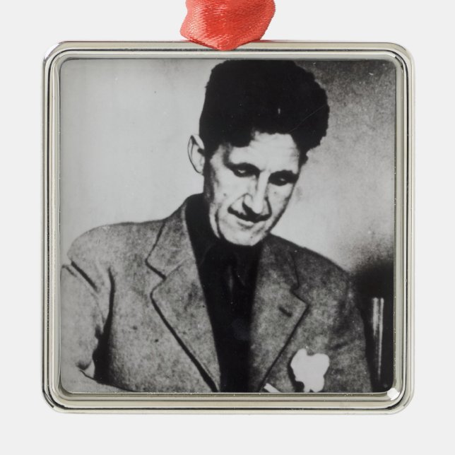George Orwell Metal Tree Decoration (Front)