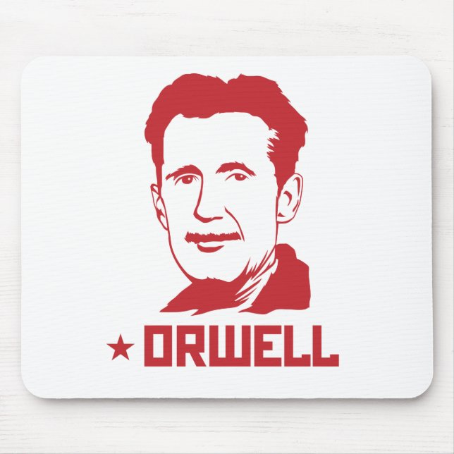 George Orwell Portrait Mousepad (Front)