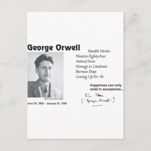George Orwell Postcard
