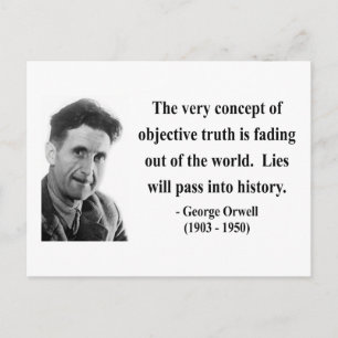 George Orwell Quote 7b Postcard
