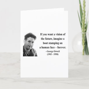 George Orwell Quote 9b Card
