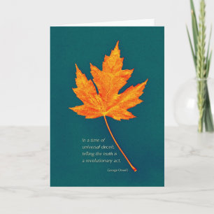 George Orwell quote card