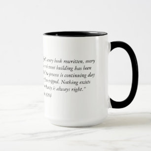 George Orwell quote from 1984 Two Tone Coffee Mug. Mug