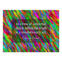 George Orwell:Universal Deceit Poster Print
