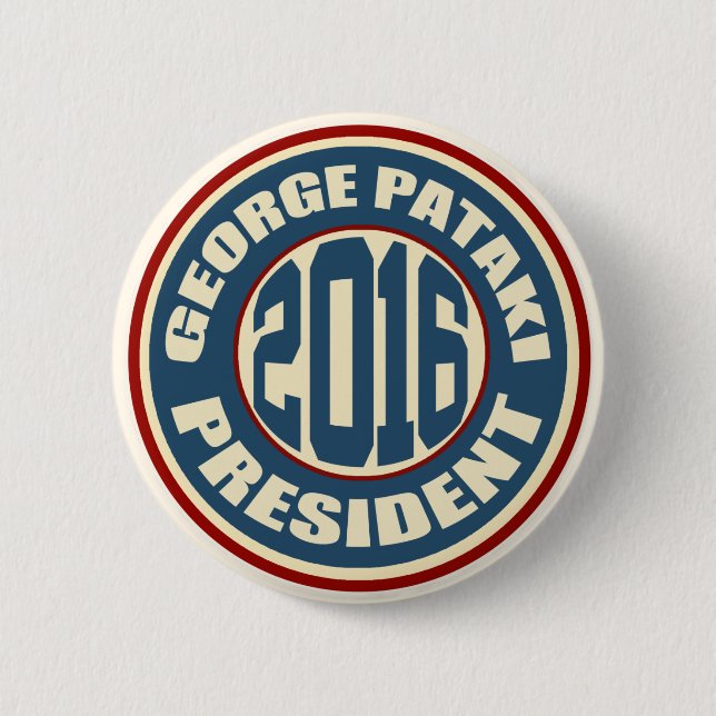 George Pataki for President in 2016 6 Cm Round Badge (Front)
