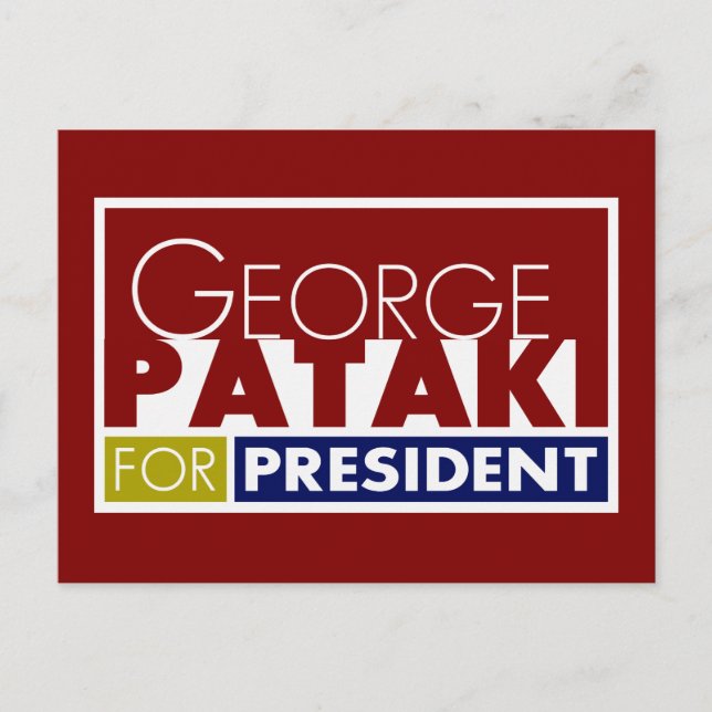 George Pataki for President V1 Postcard (Front)