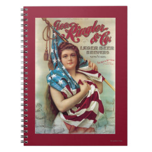 George Ringler & CO. Beer Poster Spiral Notebook