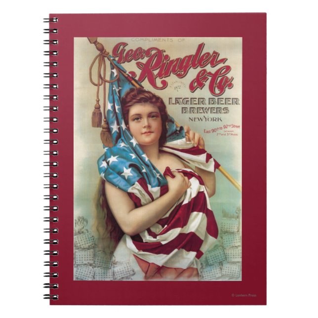 George Ringler & CO. Beer Poster Spiral Notebook (Front)