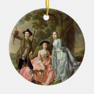 George Rogers with his Wife, Margaret, and his Sis Ceramic Tree Decoration